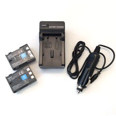 IPAX® Two Battery + Home&Car Plug Kit for Canon NB-2LH NB-2L NB2LH BP-2L5 BP2L5 BP-2LH BP2LH - ipax store