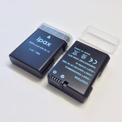 IPAX® 2 Battery + Home Wall Charger +Car Plug Kit for Nikon EN-EL14 ENEL14 EN-EL14a ENEL14a - ipax store