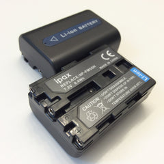 IPAX® Two Battery + Charger + Car Plug Kit for Sony NP-FM55H NPFM55H - ipax store
