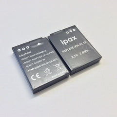 IPAX® 2x Battery+Charger+Car Plug for Nikon EN-EL12 ENEL12 - ipax store
