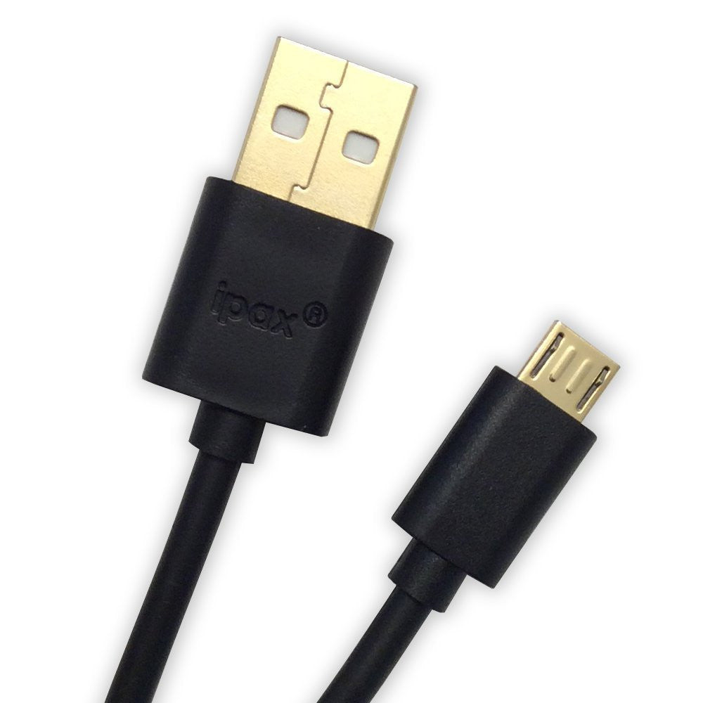 IPAX 6Ft / 2m Hi-Speed Black Micro USB Charging and Data Transfer Cable - ipax store
