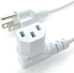 10 Feet Long Right Angled Black AC Power Cord Cable Pure Copper Wire Core in Retail Box for Computer Plasma TV Printer Monitor AC adapter