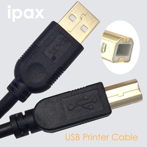 USB Printer Cable High Speed A-Male to B-Male USB 2.0 Cable
