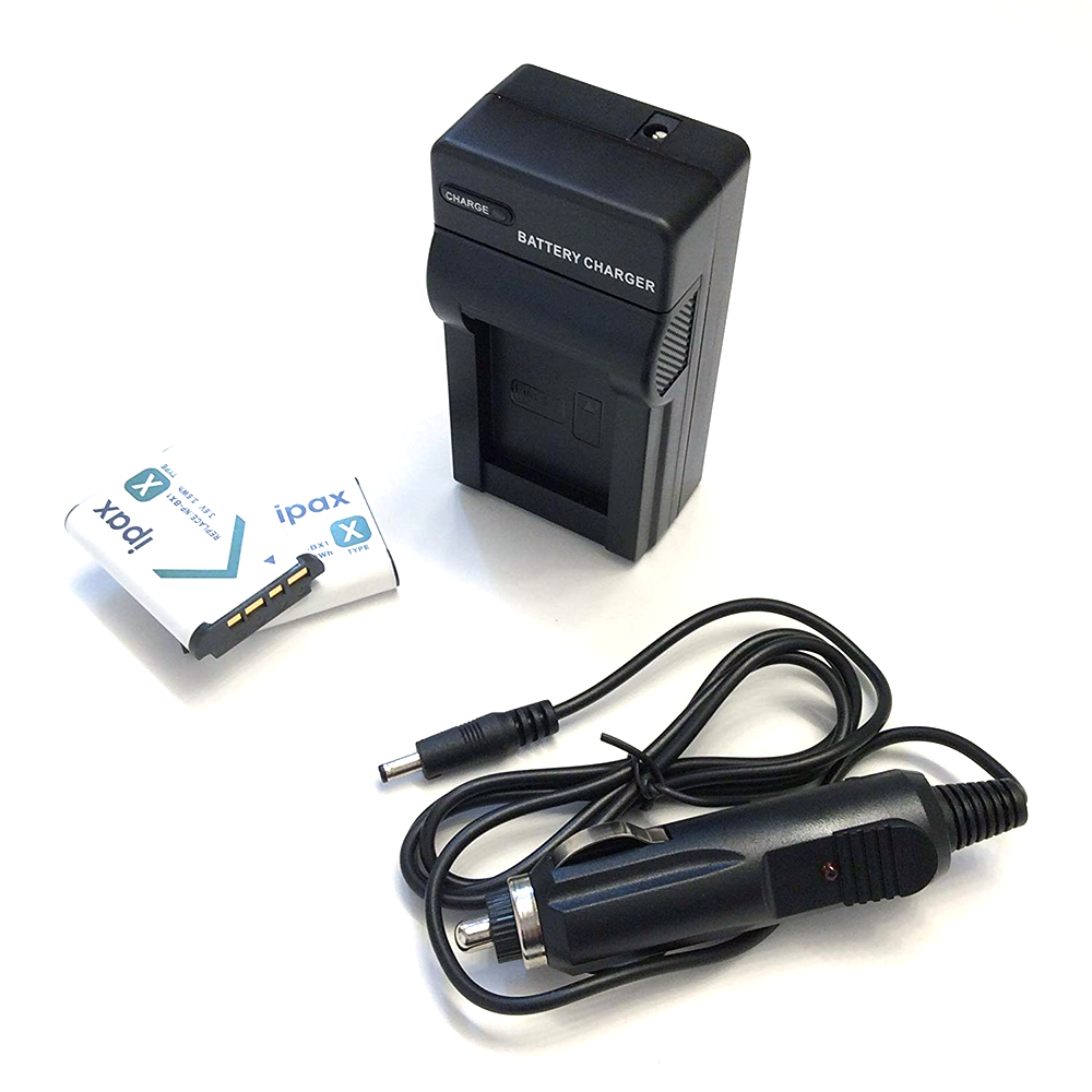 IPAX® Two Battery + Home Wall Charger + Car Plug Kit for Sony Cyber-Shot NP-BX1 NPBX1 Type X - ipax store