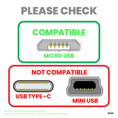 IPAX 6Ft / 2m Long Hi-Speed Micro USB Data Transfer and Charging Cable - ipax store